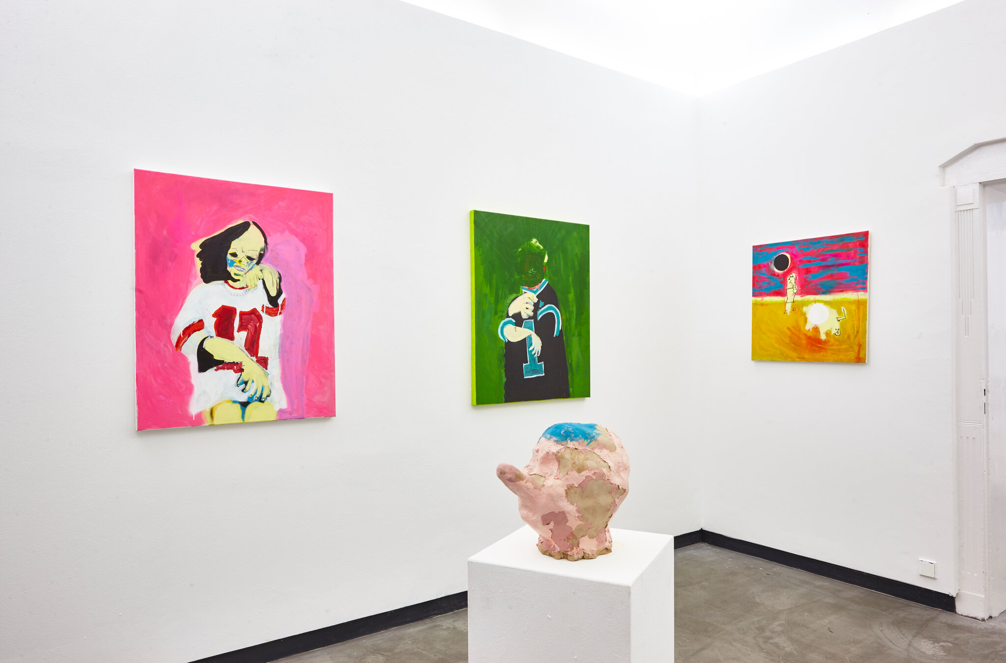 Jon Konkol, Installation views from "Pink Pony, Yellow Room"
