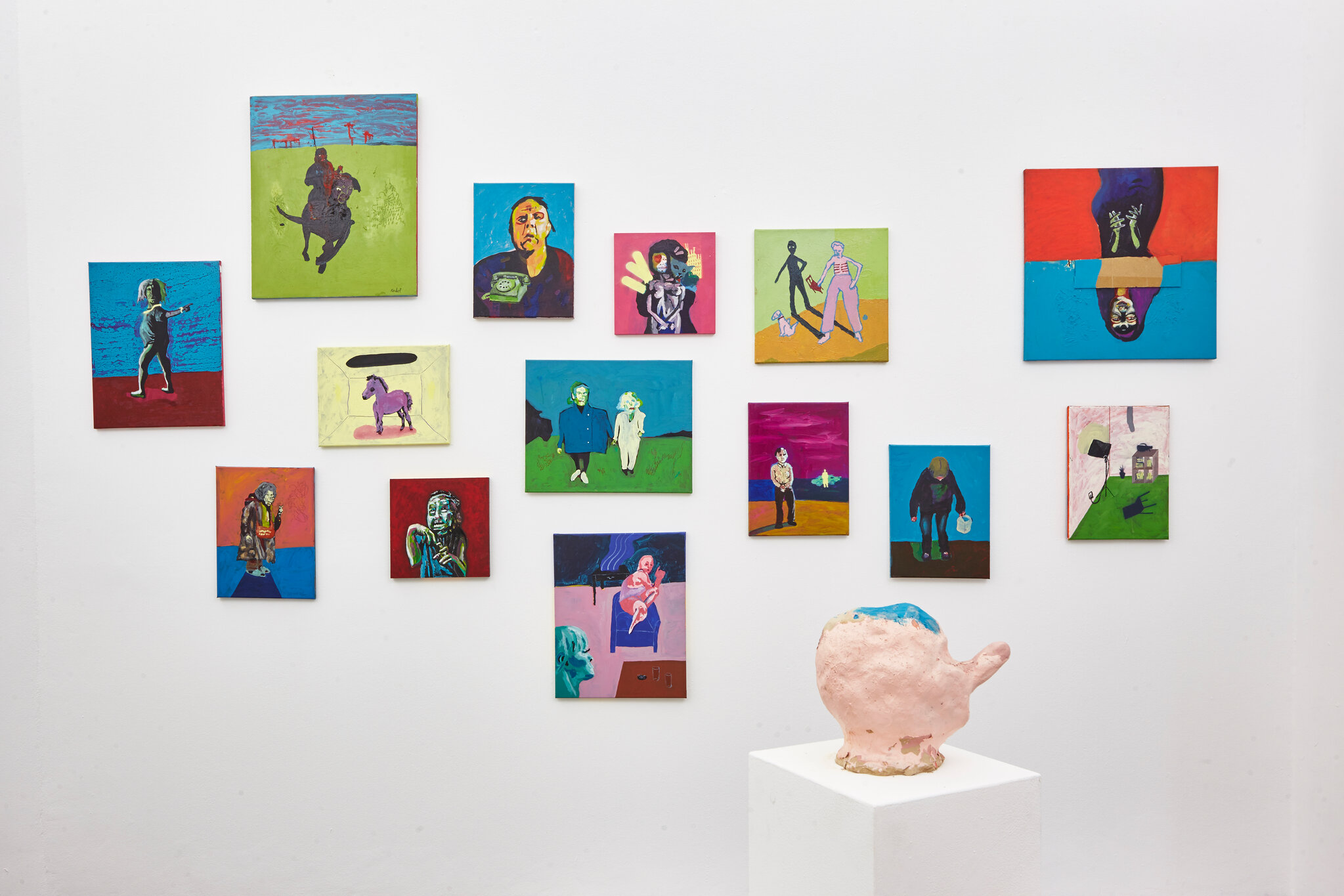Jon Konkol, Installation views from "Pink Pony, Yellow Room"