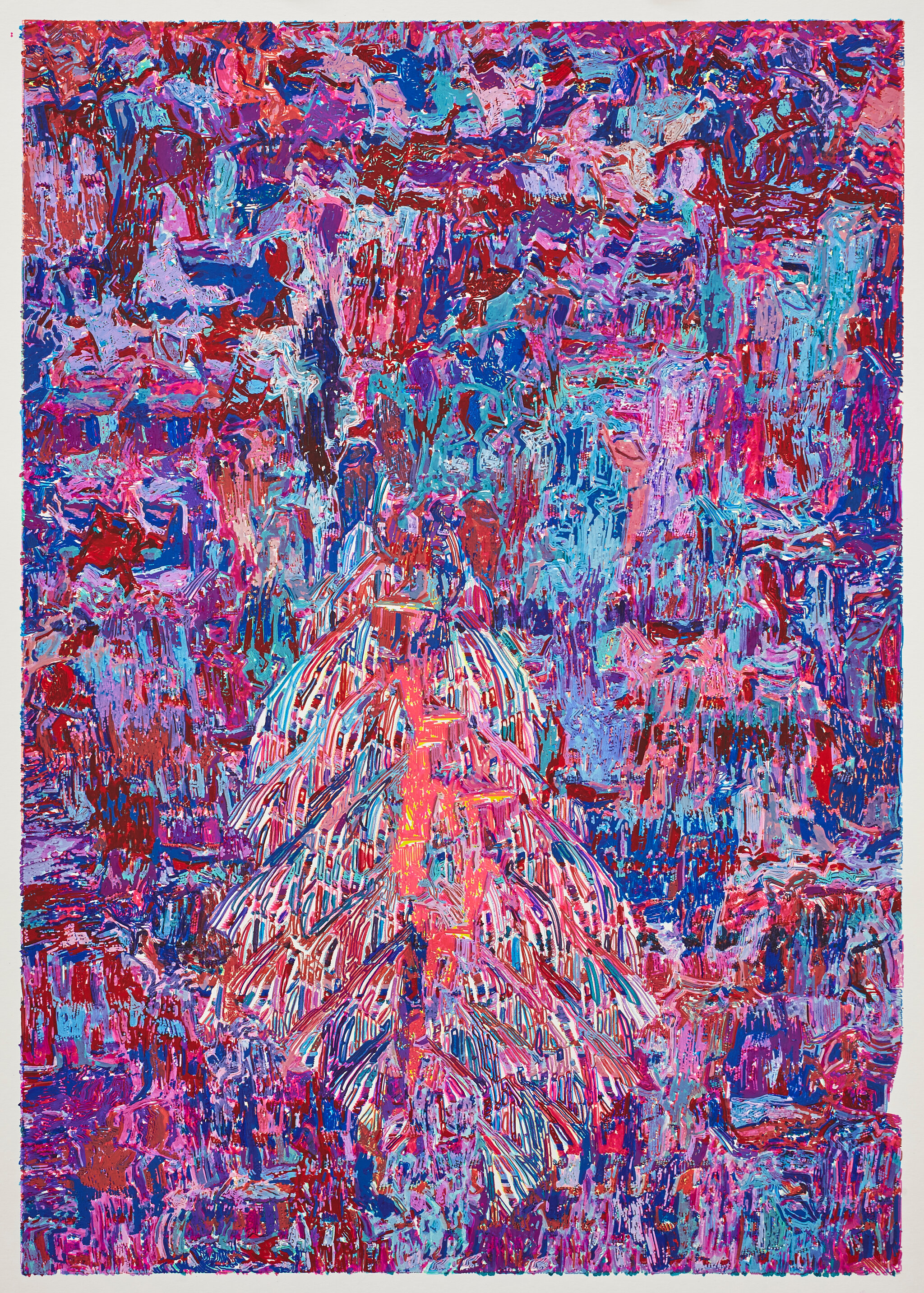 Invisible Cut, 2024 Various ink and acrylic pens 300 gsm Hahnemühle Brittania…