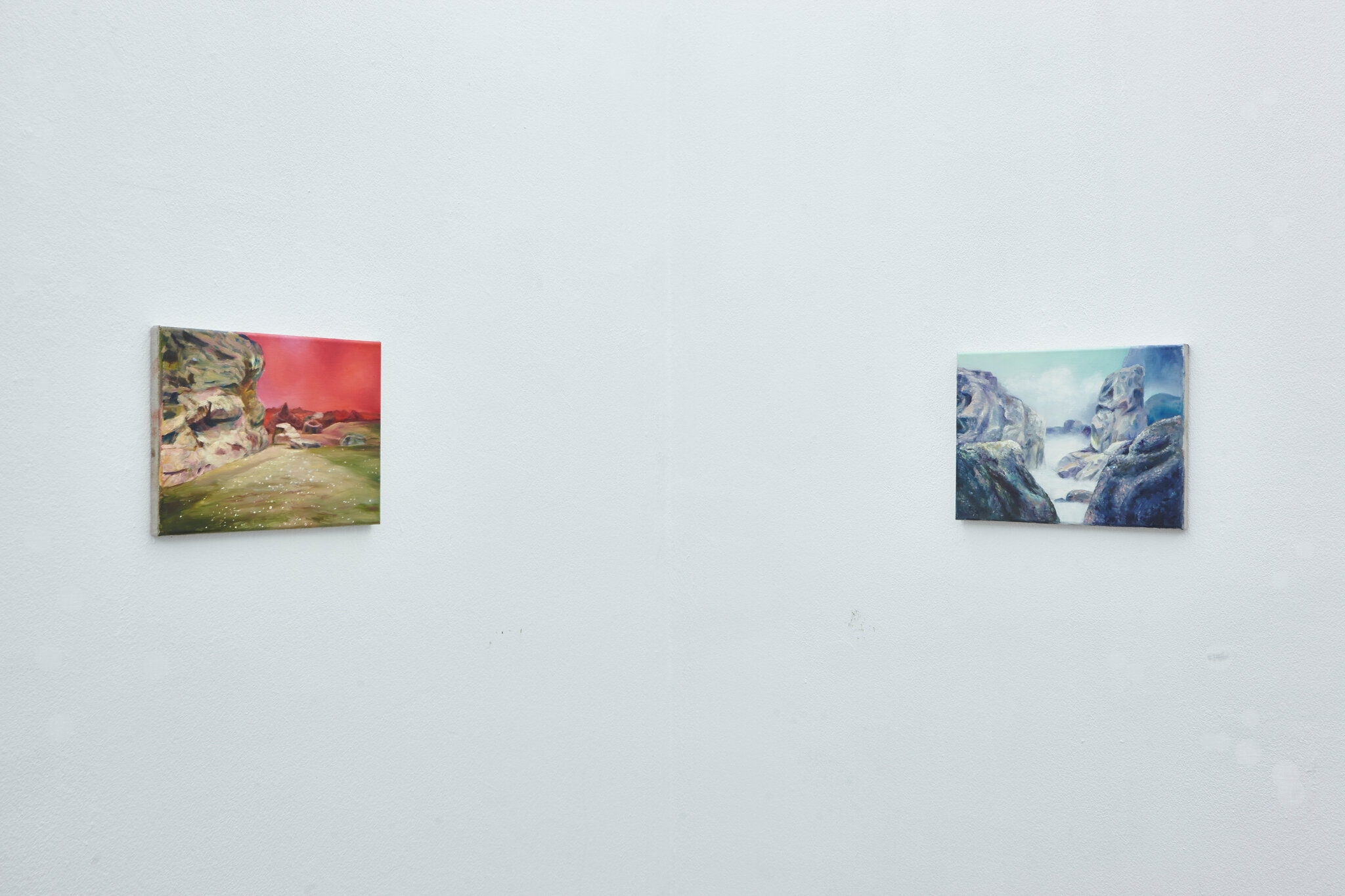 Sebastian Meschenmoser, Installation views from "unendliche weiten"