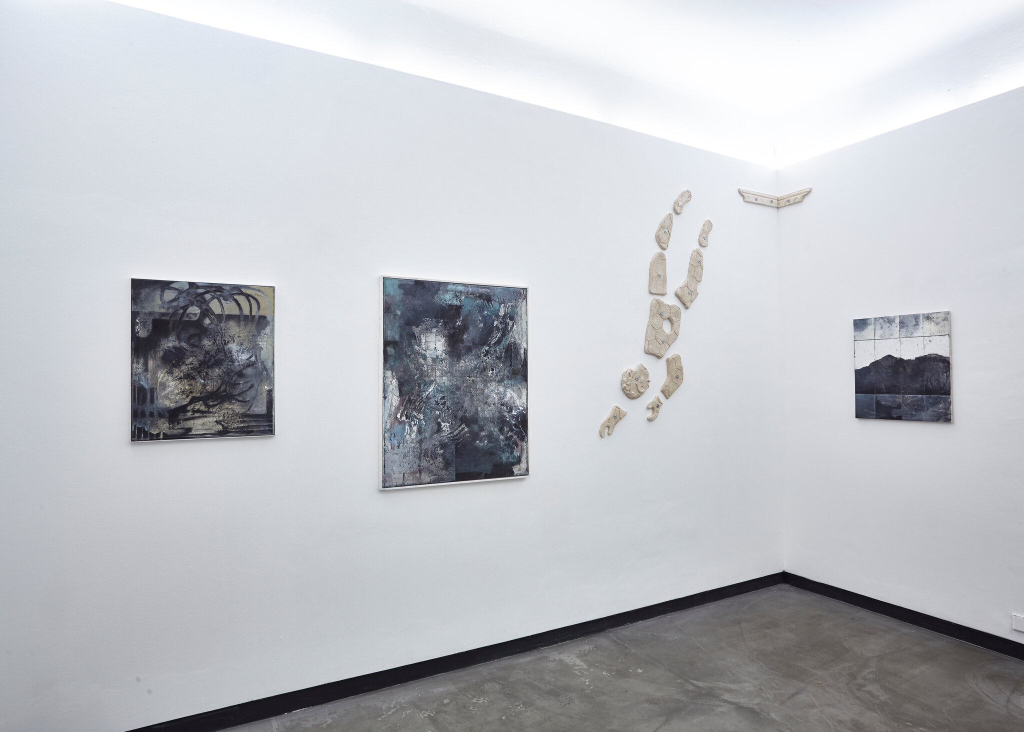 Lisa Braun, Fabian Hub, Yannick Riemer, Installation views "Event Horizon"