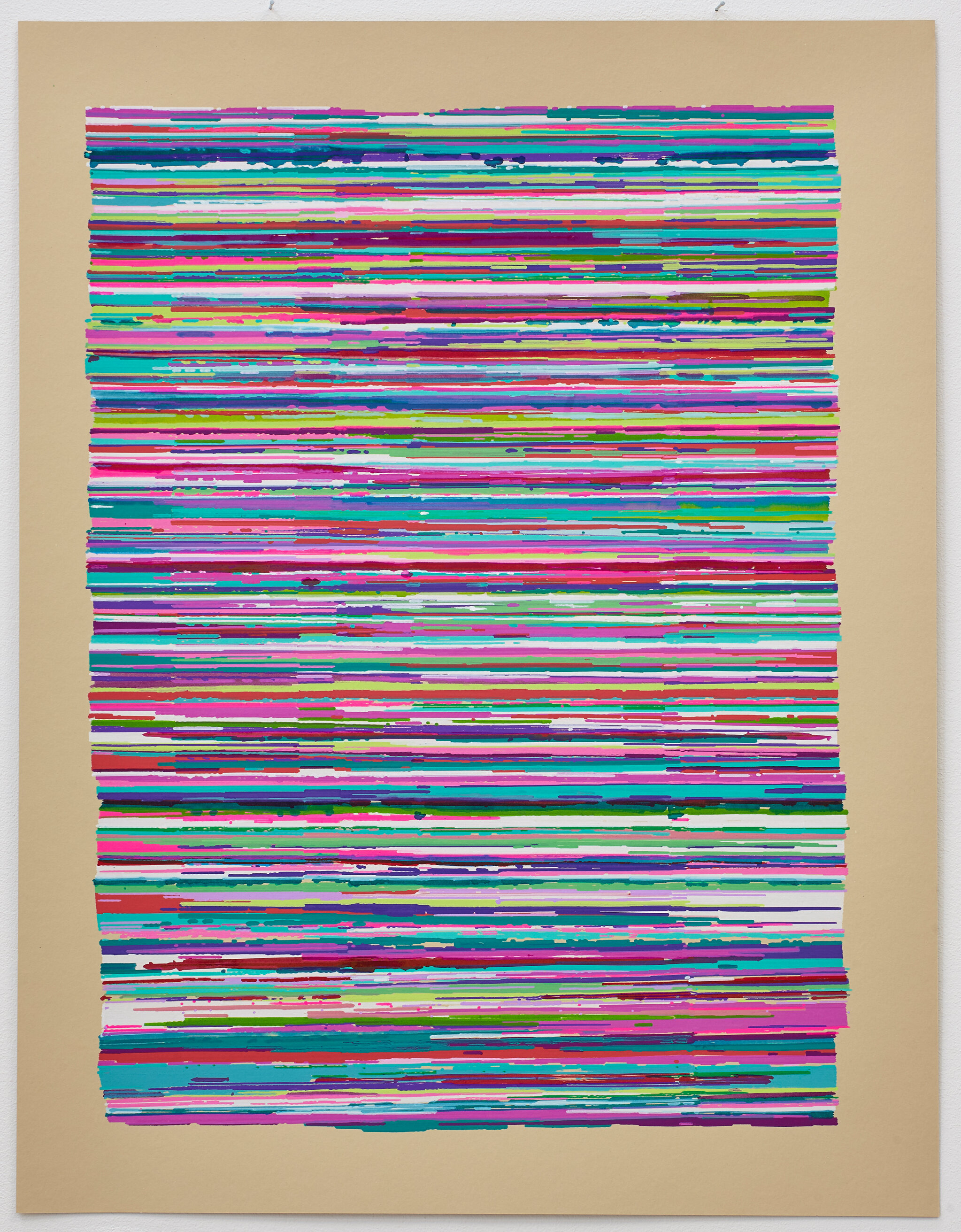 Acquire the Key, 2025 Various ink and acrylic pens 250 gsm Natural Bristol pa…