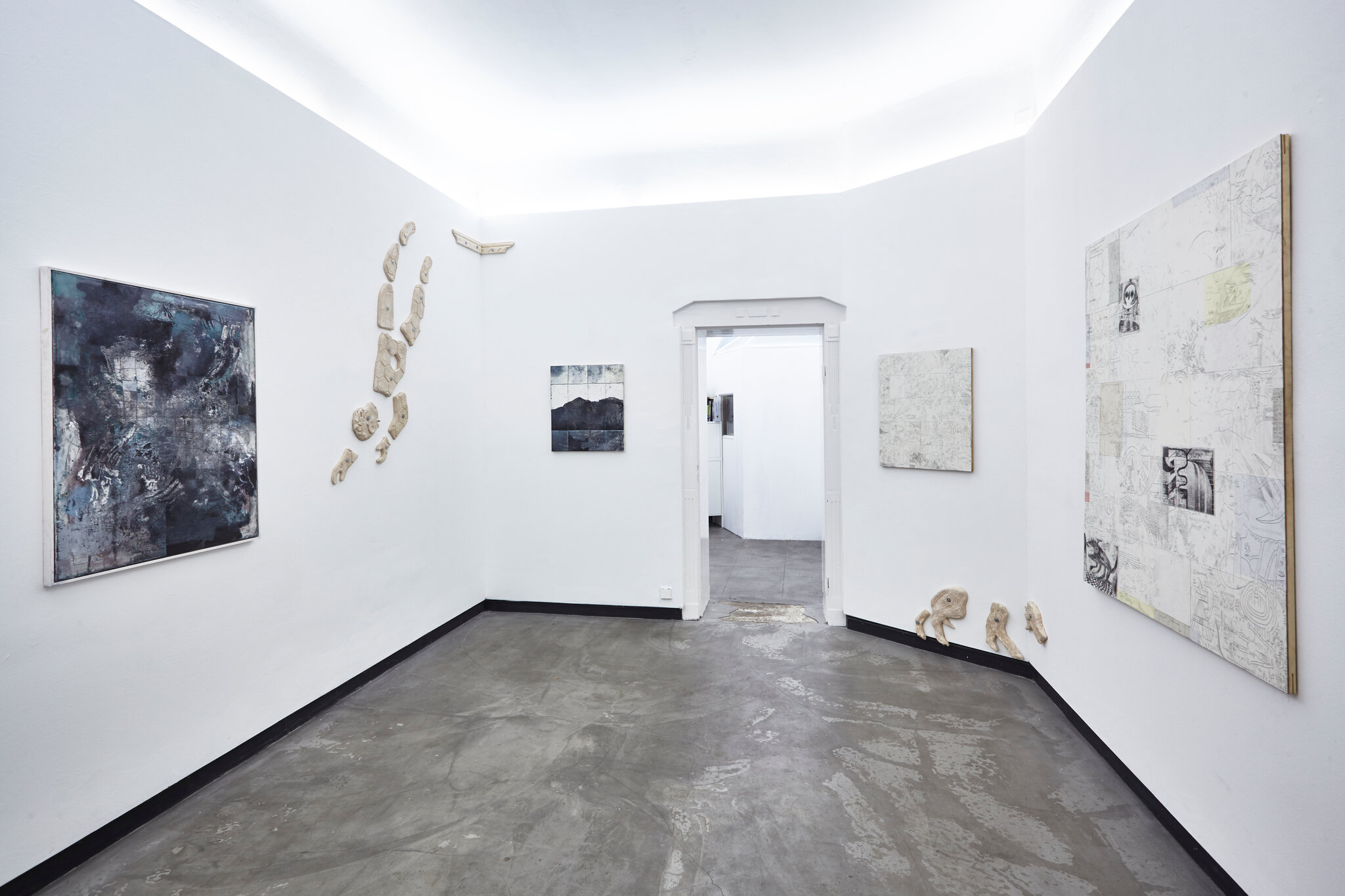 Lisa Braun, Fabian Hub, Yannick Riemer, Installation views "Event Horizon"